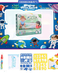 Magic Water Drawing Mat Doodle Coloring Reusable Magic Pens Educational Montessori Painting Board for Kids
