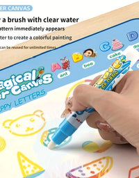 Magic Water Drawing Mat Doodle Coloring Reusable Magic Pens Educational Montessori Painting Board for Kids
