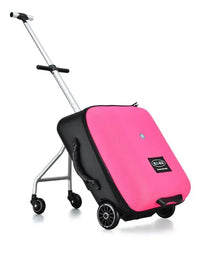 Baby Formsio Kids Scooter Suitcase Lazy Carry On Rolling Luggage Box Sitting Trolley Bag Lightweight and Portable
