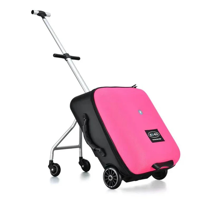 Baby Formsio Kids Scooter Suitcase Lazy Carry On Rolling Luggage Box Sitting Trolley Bag Lightweight and Portable