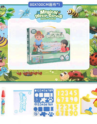 Magic Water Drawing Mat Doodle Coloring Reusable Magic Pens Educational Montessori Painting Board for Kids
