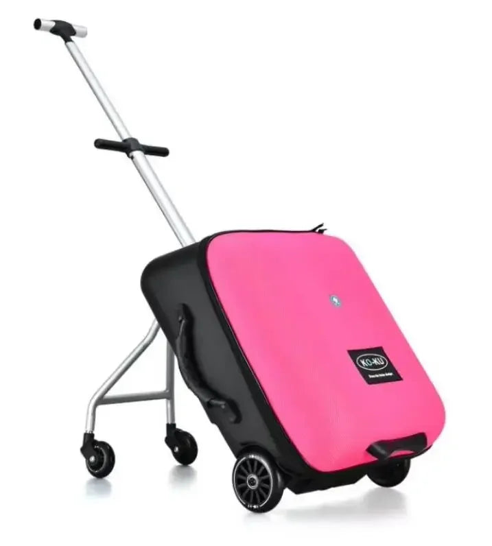 Baby Formsio Kids Scooter Suitcase Lazy Carry On Rolling Luggage Box Sitting Trolley Bag Lightweight and Portable