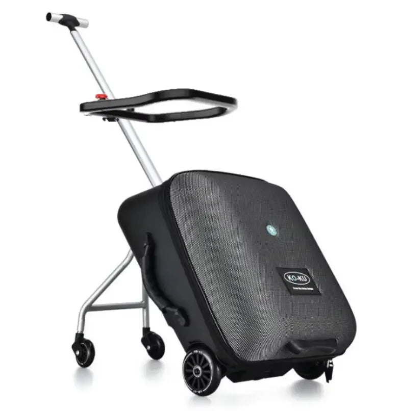 Baby Formsio Kids Scooter Suitcase Lazy Carry On Rolling Luggage Box Sitting Trolley Bag Lightweight and Portable