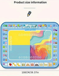 Magic Water Drawing Mat Doodle Coloring Reusable Magic Pens Educational Montessori Painting Board for Kids
