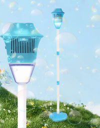 Automatic Bubble Blower with Lights Music Standing Bubble Machine for Kids Summer Outdoor Party Birthday Toy
