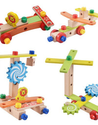 Montessori for Kid Children'S Educational Toys Chair Designer Set of Tools Wooden Toys Christmas Gifts for Girls Boys
