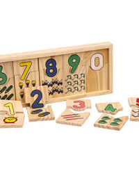 Hot Selling Baby Education Toys Montessori Box Digital Clock Math Toy Number Digital Counting Wood Stick Baby Kids Toy Gifts ZXH
