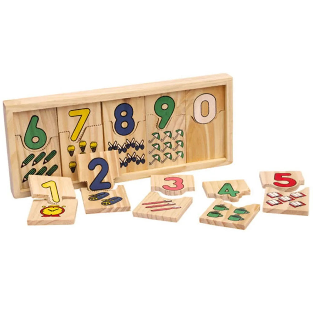 Hot Selling Baby Education Toys Montessori Box Digital Clock Math Toy Number Digital Counting Wood Stick Baby Kids Toy Gifts ZXH