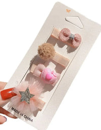 12Pcs Set Animal Crown Flower Baby Hairpins Sweet Princess Girls Barrettes Kids Hair Accessories
