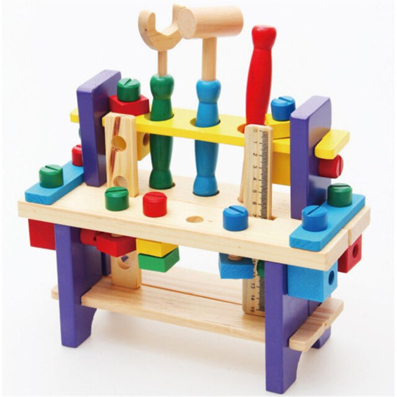 Montessori for Kid Children'S Educational Toys Chair Designer Set of Tools Wooden Toys Christmas Gifts for Girls Boys