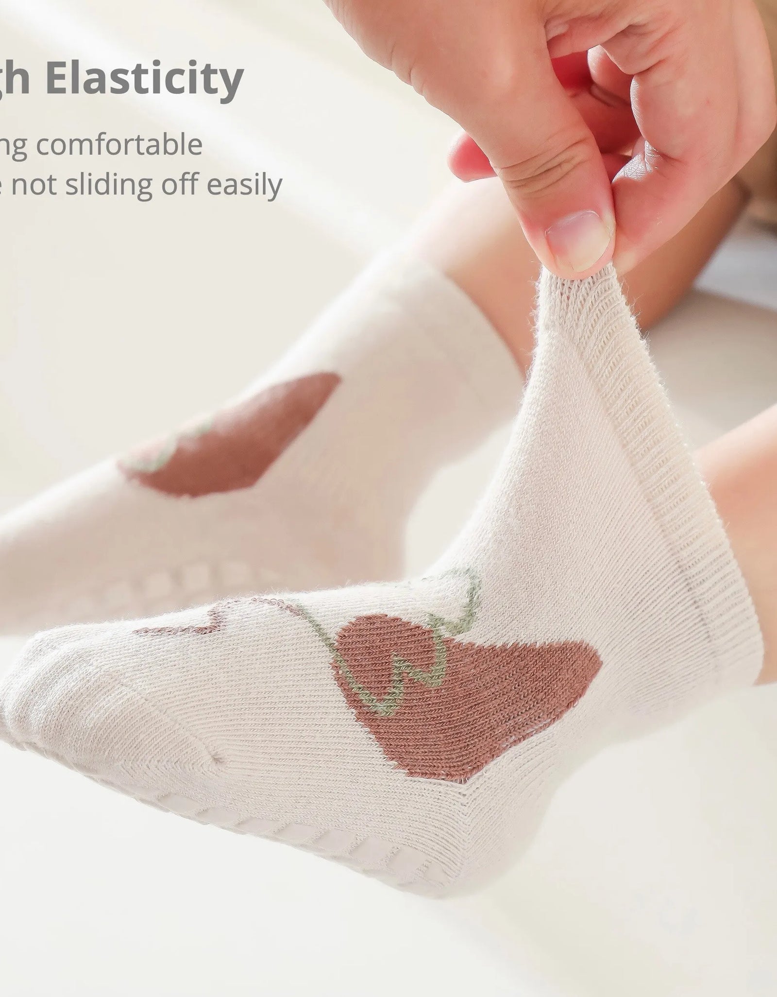 5 Pairs Baby Floor Socks Cute Cartoon Short Cotton Socks Toddler anti Slip Kawaii Unisex Kids Accessories for Girls Boys