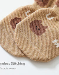 5 Pairs Baby Floor Socks Cute Cartoon Short Cotton Socks Toddler anti Slip Kawaii Unisex Kids Accessories for Girls Boys

