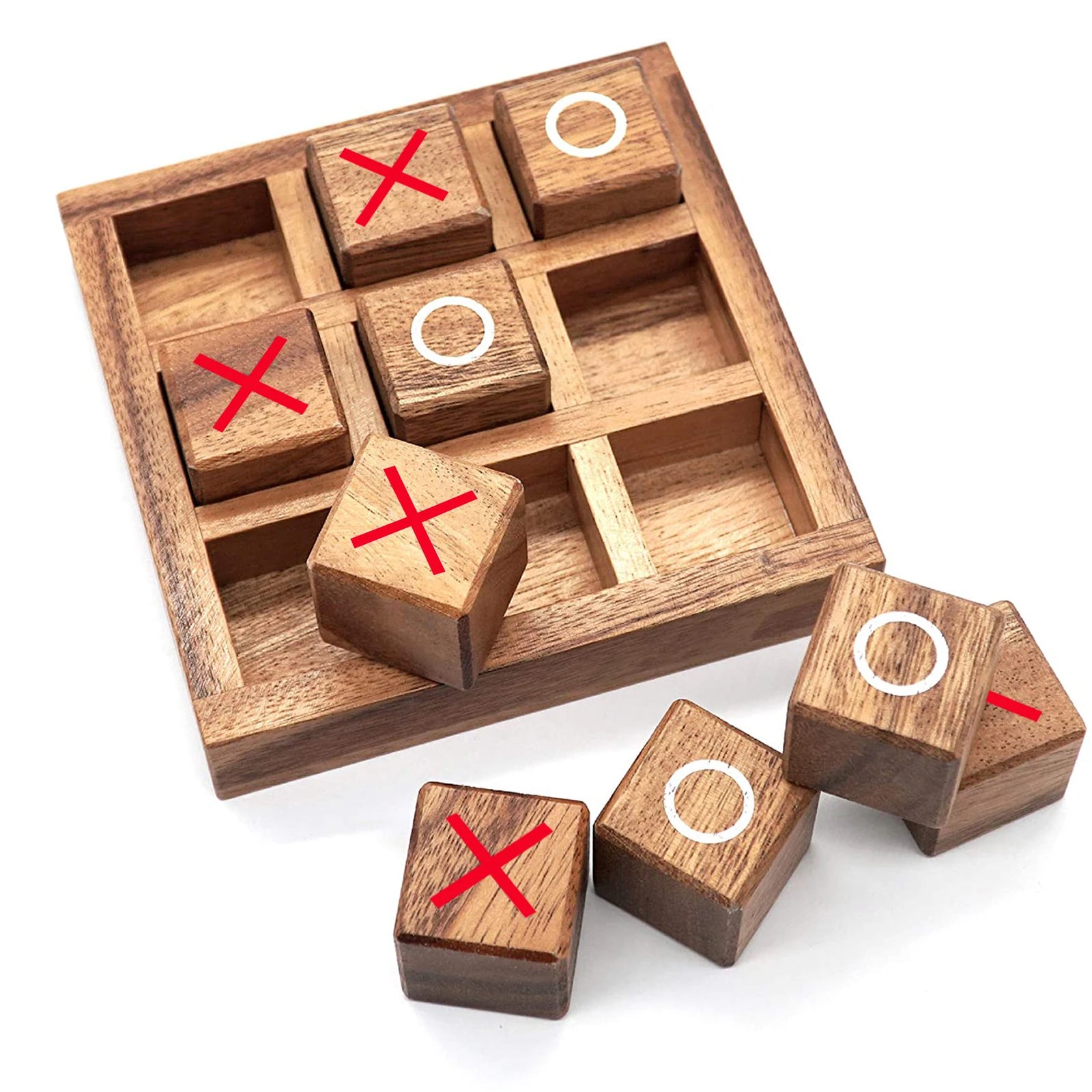 XO Wood Board Game Toy Joyful Educational Toys Concentration Logical Thinking Training Parent-Child Interactive Table Game Toy