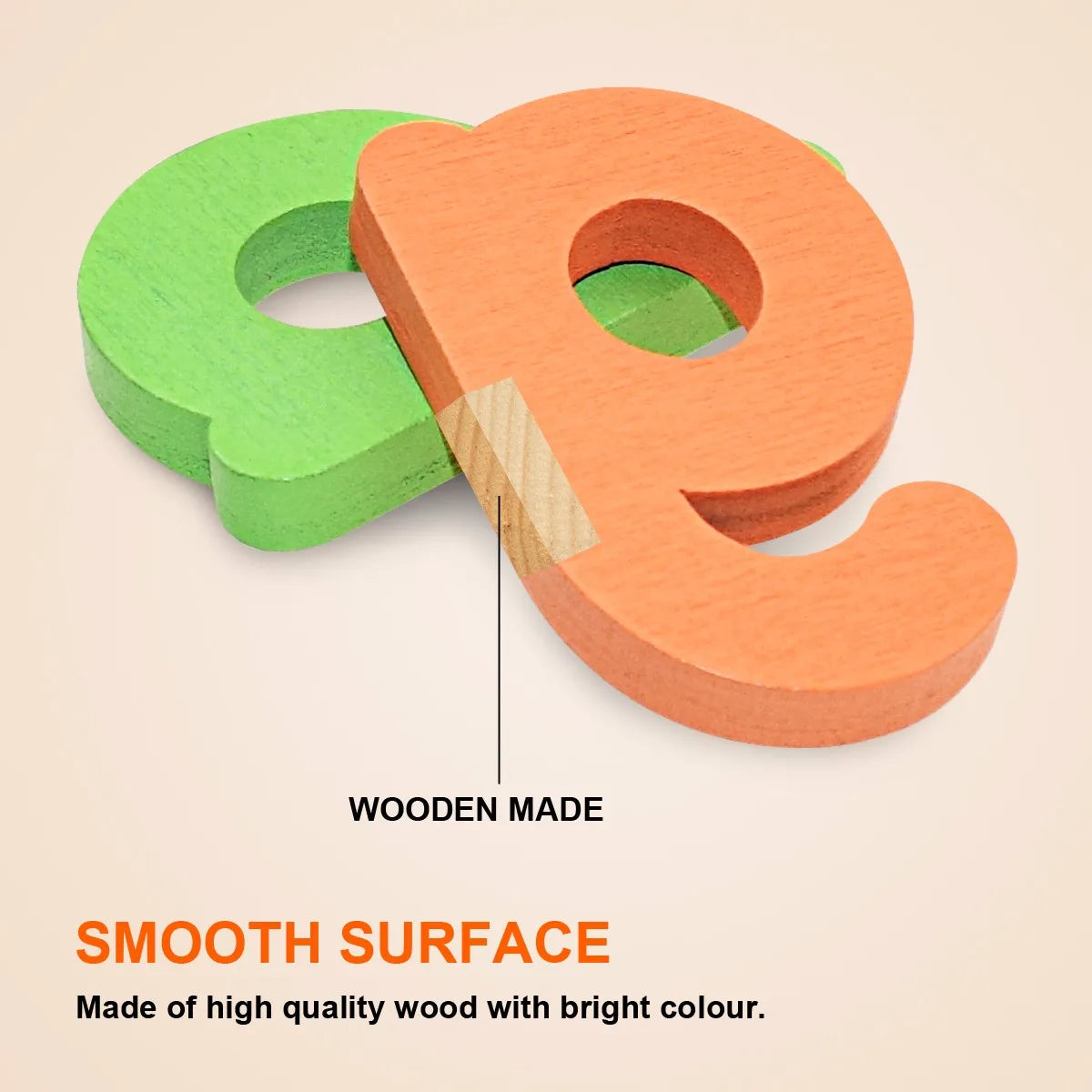 Montessori Spelling Word Game Wooden Toys Early Learning Jigsaw Letter Alphabet Puzzle Educational Baby Toys for Children