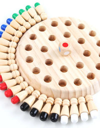 Montessori Chess Board Games for Kids Education Toys for Children Brain Teaser Wooden Toys Memory Match Chess Game Kids Game
