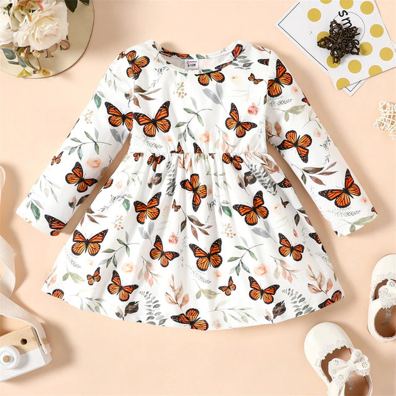 Newborn Dresses Baby Girl Clothes New Born Babies Kids Birthday Party Dress Ribbed Striped Long-Sleeve Overalls Children
