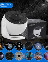 Galaxy Projector Night Light 360° Rotating Planetarium Lamp for Kids Bedroom Wedding Decor Ideal Valentines Day Gift
