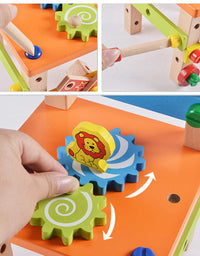 Children Wooden Assembled Chair Montessori Nut Set Combination Educational Toy Parent-child Interactive Toys
