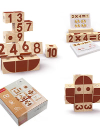 Romboss 16PCS Numbers Magnetic Wooden Blocks Math Digital Toy Preschool Montessori Educational Toys 2024 Kids Birthday Gifts
