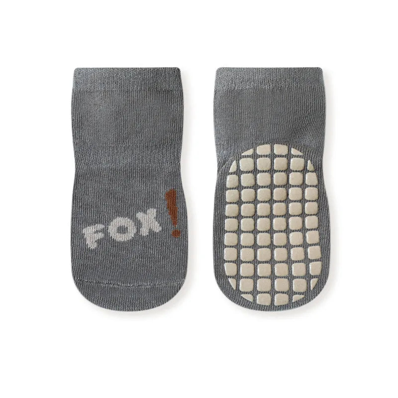 6979 Newborn Socks 5Pairs/Lot Baby Socks Dispensing Non-slip Floor Socks Combed Cotton Breathable Baby Boy's Socks