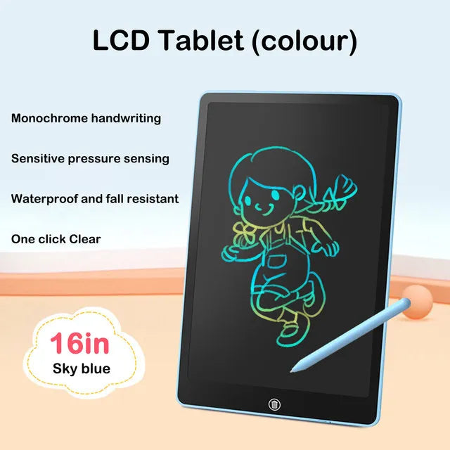 8.5/10/12/16 in LCD Drawing Tablet For Children's Toys Painting Tools Electronics Writing Board Boy Kids Educational Toys Gifts