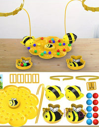 Little Bumblebee Multifunctional Board Game Puzzle Fishing Toys Interactive Educational Toys For Kids Christmas Gift Family Game
