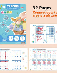 Magical Tracing Workbook Educational Montessori Books for Children Pen Control Training Reusable Calligraphy Copybook Kids Toys
