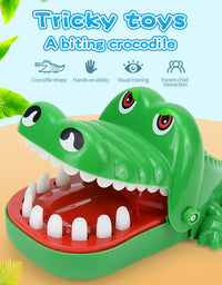 Crocodile Teeth Toys For Kids Alligator Biting Finger Dentist Games. Funny For Party And Children Game Of Luck Pranks Kids Toys

