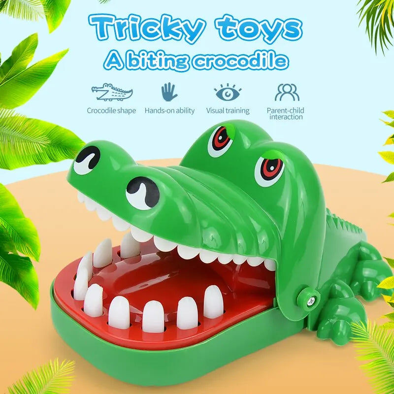 Crocodile Teeth Toys For Kids Alligator Biting Finger Dentist Games. Funny For Party And Children Game Of Luck Pranks Kids Toys