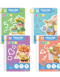 Magical Tracing Workbook Educational Montessori Books for Children Pen Control Training Reusable Calligraphy Copybook Kids Toys
