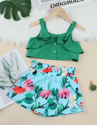 Bear Leader Girls Clothing Sets New Summer Sleeveless T-shirt+Print Bow Skirt 2Pcs for Kids Clothing Sets Baby Clothes Outfits

