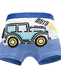 Children's Underwear Boy Panties Underpants  Engineering Vehicle Cars Fire Engine Comfortable Shorts Briefs Boxers For Kids
