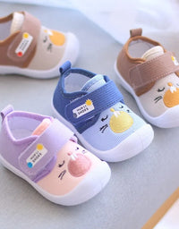 Infant Kids Baby Cartoon Anti Kicking Functional Shoe Soft Sole Squeaky Sneakers Boy Causal Loafers Toddler Girl Non-slip Shoes
