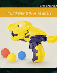 Hungry Shooting Duck Toys 98K Pistol Air-powered Gun Soft Bullet Ball Scoring Battle Games With Light Can Walk Gun Kids Gifts
