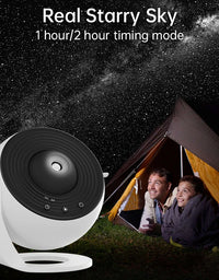 Galaxy Projector Night Light 360° Rotating Planetarium Lamp for Kids Bedroom Wedding Decor Ideal Valentines Day Gift
