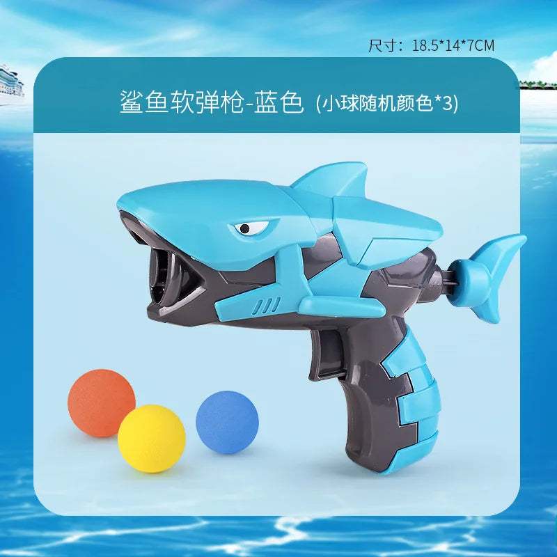 Hungry Shooting Duck Toys 98K Pistol Air-powered Gun Soft Bullet Ball Scoring Battle Games With Light Can Walk Gun Kids Gifts