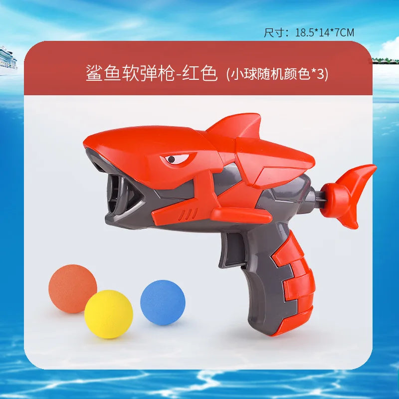 Hungry Shooting Duck Toys 98K Pistol Air-powered Gun Soft Bullet Ball Scoring Battle Games With Light Can Walk Gun Kids Gifts