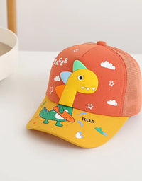 Cartoon Dinosaur Children Baseball Cap Cute Animal Kids Sun Hat Spring Cotton Outdoor Boys Girls Peaked Caps Bonnet Gorras
