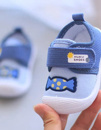 Infant Kids Baby Cartoon Anti Kicking Functional Shoe Soft Sole Squeaky Sneakers Boy Causal Loafers Toddler Girl Non-slip Shoes
