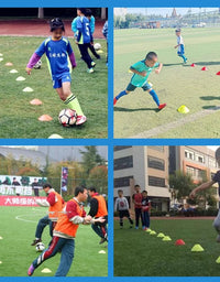 10pcs Cone Set Football Training Equipment for Kid Pro Disc Cones Agility Exercise Obstacles Avoiding Sport Training Accessories
