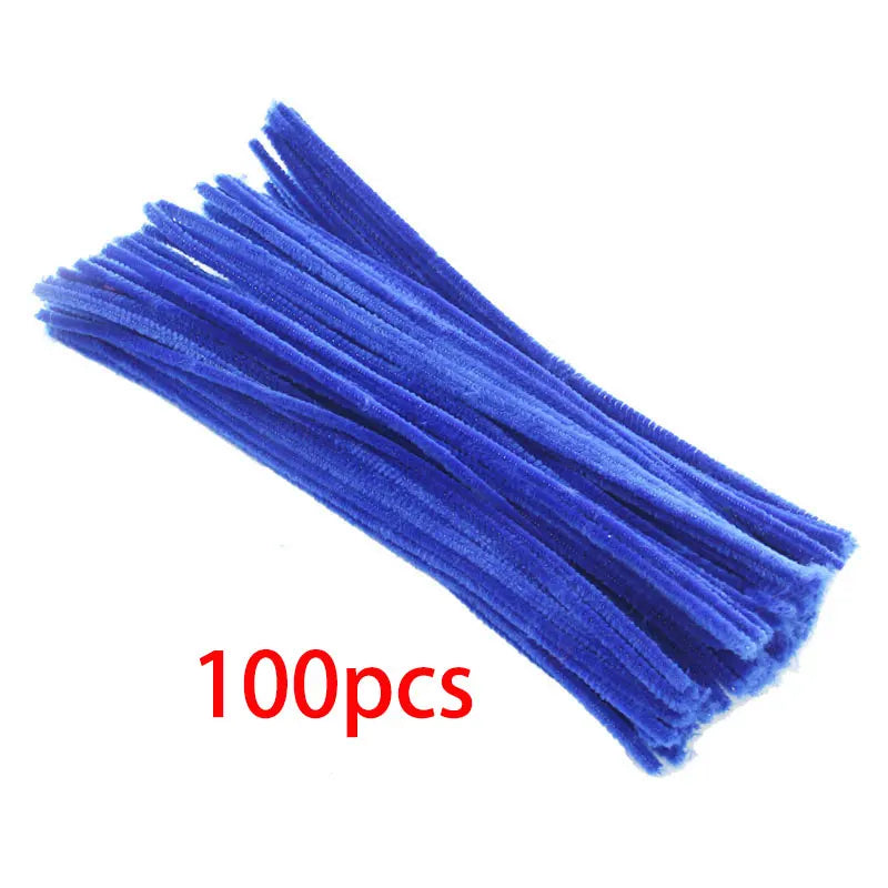 Colorful Pipe Cleaners Craft Kit Popsicle Plush Sticks Pompoms Stickers DIY Arts Supplies Children Kids Montessori Education Toy