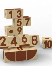 Romboss 16PCS Numbers Magnetic Wooden Blocks Math Digital Toy Preschool Montessori Educational Toys 2024 Kids Birthday Gifts
