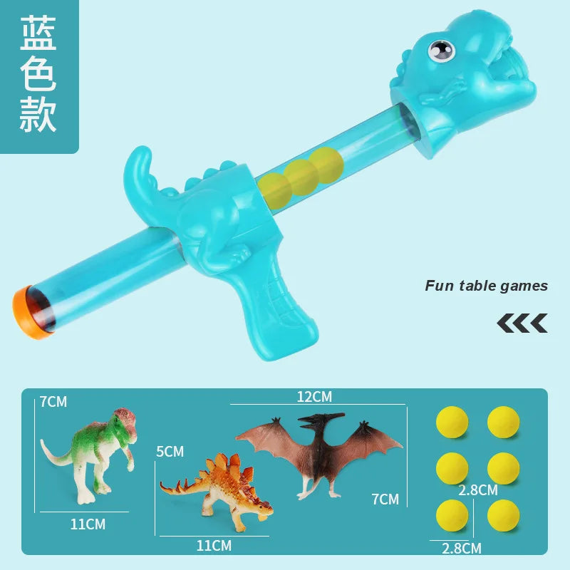 Hungry Shooting Duck Toys 98K Pistol Air-powered Gun Soft Bullet Ball Scoring Battle Games With Light Can Walk Gun Kids Gifts