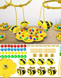 Little Bumblebee Multifunctional Board Game Puzzle Fishing Toys Interactive Educational Toys For Kids Christmas Gift Family Game
