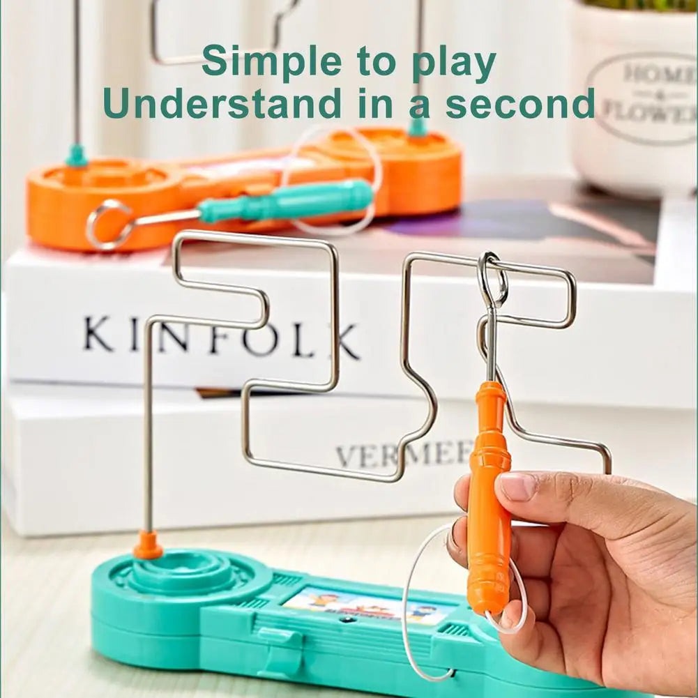 Electric Montessori Toy Wire Maze Roller Game Touch Maze Puzzle Toy Bump Game Education Concentration Toy For Children Kid