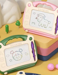 Mini Magnetic Drawing Board Erasable Colorful Writing Pad With One Pen Painting Graffiti Art Educational Preschool Tool Kids Toy
