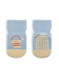 6979 Newborn Socks 5Pairs/Lot Baby Socks Dispensing Non-slip Floor Socks Combed Cotton Breathable Baby Boy's Socks

