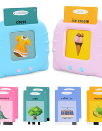 Kids Learning English Flash Card Reading Machine Educational Audio Electronic Card Book Montessori Language Toy for Home School
