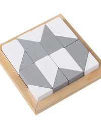 DIY Wooden Hide Puzzle Toys Montessori Logical Thinking Training Hidng Blocks Board Games Educational Toys For Children Kids
