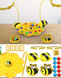Little Bumblebee Multifunctional Board Game Puzzle Fishing Toys Interactive Educational Toys For Kids Christmas Gift Family Game
